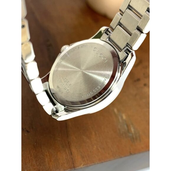 Gucci Women's Watch YA126551 G-Timeless Swiss Quartz Silver Dial Steel 27mm - Picture 7 of 14